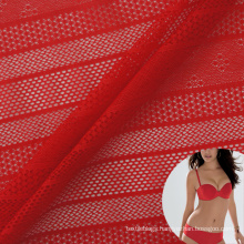 breathable soft high elastic polyamide transparent mesh jacquard lingerie fabric